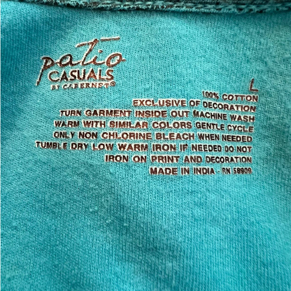 Patio Casuals Maxi Dress in Blue and Gold Paisley Print Beaded Neckline Size L - Picture 4 of 4